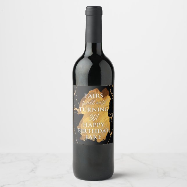 Food and Beverage Label Set Weinetikett (Vorderseite)