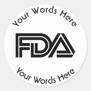 Food and Drug Administration FDA Custom Aufkleber