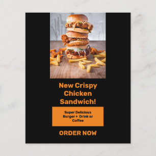 Food-Banner zur Förderung und Fang der Aufmerksamk Flyer