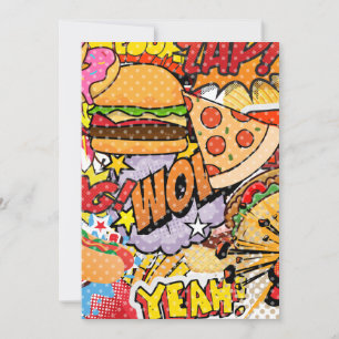 Food Cartoon Feiertagskarte