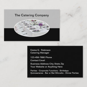 Food Catering Business Cards Visitenkarte