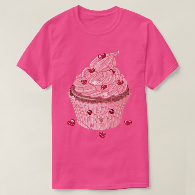 Food Cooking Feinschmecker Cupcake erschüttert T-Shirt (Design vorne)