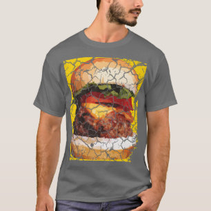 Food Cooking Feinschmecker Käseburger gestört T-Shirt