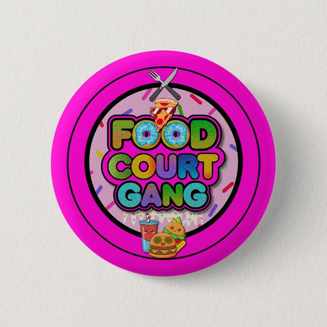 Food Court Gang Logo Button (Vorderseite)
