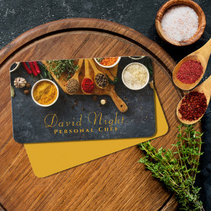 Food Design Personal Koch Catering Visitenkarte