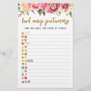 Food Emoji Pictionary Spiel Quiz mit Antworten