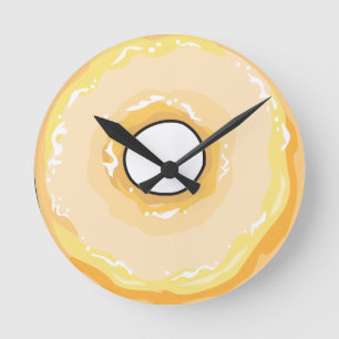 Food For Thought_Glazed Jelly Donut_Totally Sweet! Runde Wanduhr