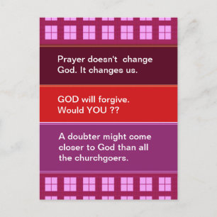 Food for thought: Practical Wisdom Words Postkarte