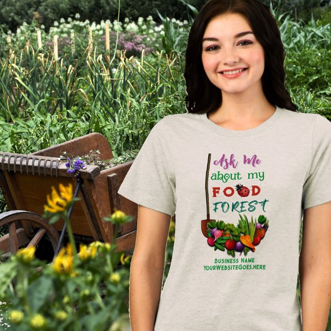Food Forest Garden Sprichwort Business Tri-Blend Shirt (Von Creator hochgeladen)