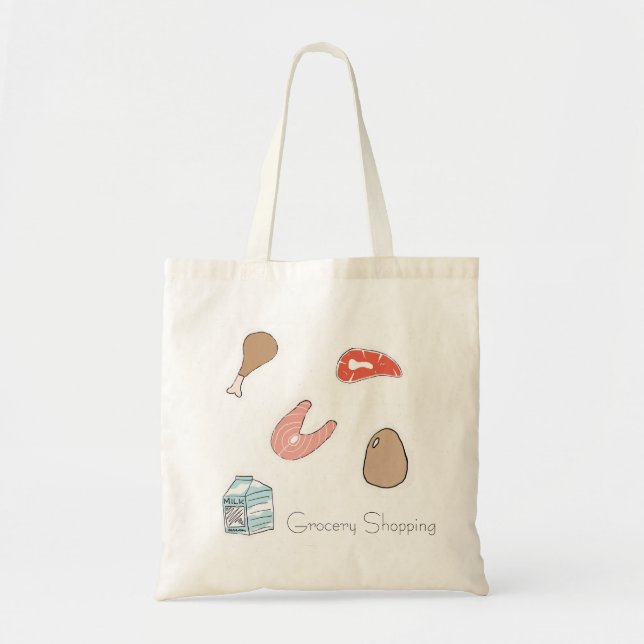 Food Grocery Shopping tote bag Tragetasche (Vorne)