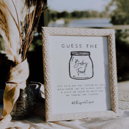 Food Guessing Game Baby Shower Party Zeichen G400 Poster