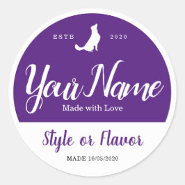 Food Jar und Lid Labels - Fügen Sie Ihre eigenen W Runder Aufkleber