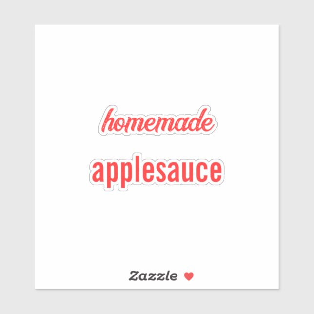 Food Label Canning Jar Applesauce Sauce Bäckerei (Blatt)