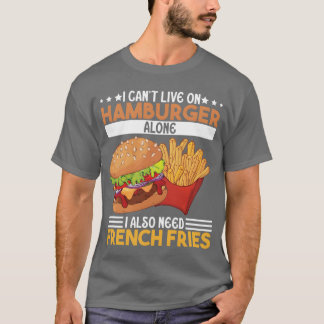Food Lifestyle Meaty Burger Food Lovers Gifts Idea T-Shirt