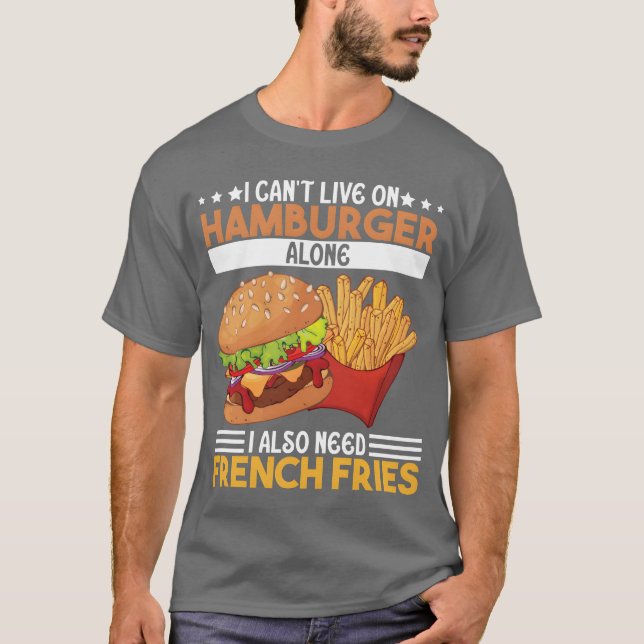 Food Lifestyle Meaty Burger Food Lovers Gifts Idea T-Shirt (Vorderseite)