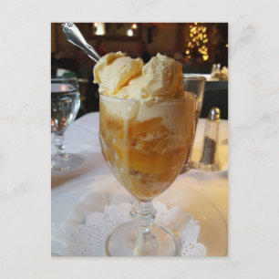 Food Lovers Peach Sundae Postkarte