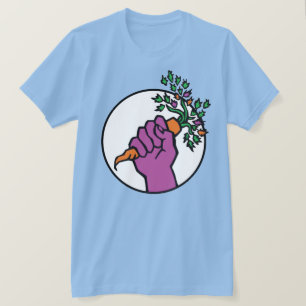 Food Not Bombs Logo (mit Hintergrund) T-Shirt