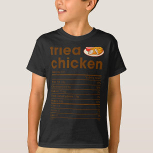 Food Nutrition Facts Shirts Co. Frittiertes Hühnch
