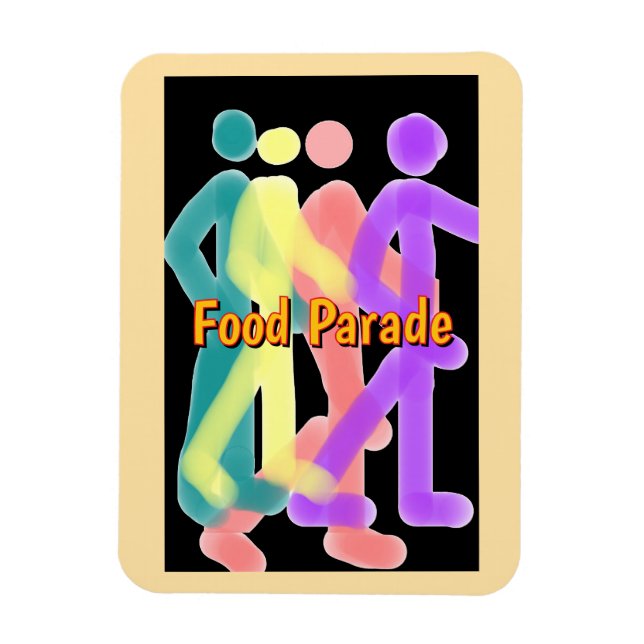 Food Parade Refrigerator  Magnet (Vertikal)