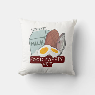 Food Safety Vet–Veterinary Food Inspection Design Kissen
