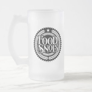 Food Snob - Liebhaber von lustigen Lebensmitteln Mattglas Bierglas