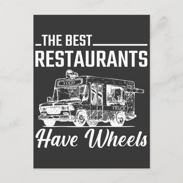 Food Truck Festival Restaurant Straße Lago Maggior Postkarte (Vorderseite)