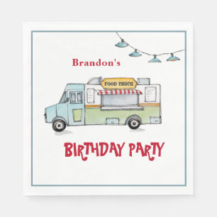 Food Truck Geburtstagsfeier Serviette