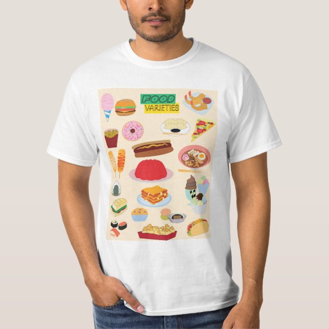 Food Varieties T-Shirt (Vorderseite)