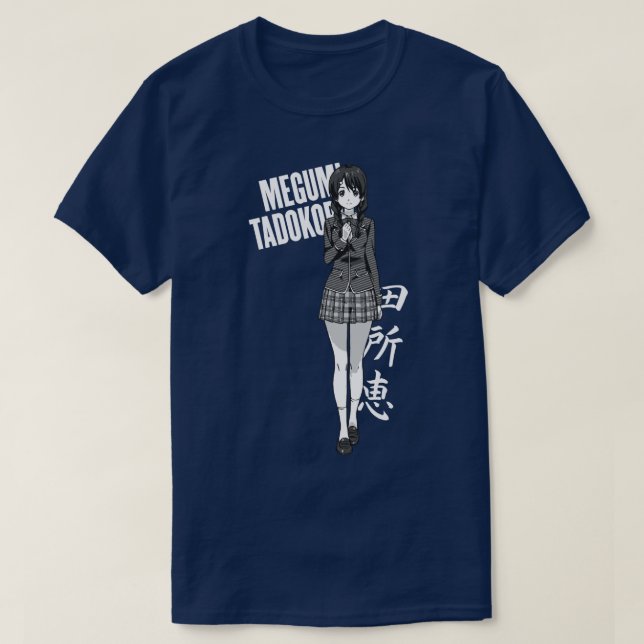 Food Wars Megumi Tadokoro Kanji T-Shirt (Design vorne)