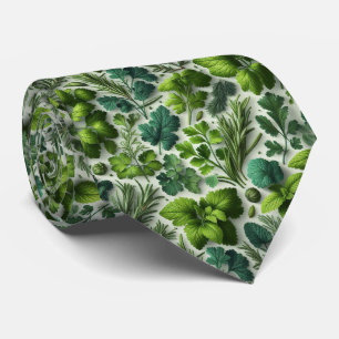 Foodie-Küchen-Schlips Frische Gartenkräuter Krawatte