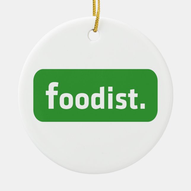 Foodist. Keramik Ornament (Vorne)