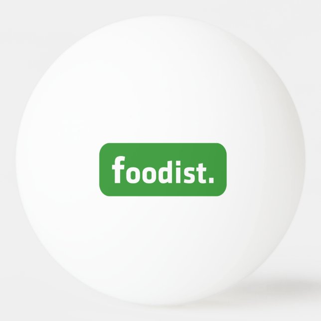 Foodist. Tischtennisball (Vorderseite)