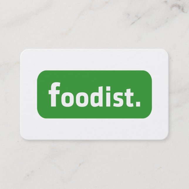 Foodist. Visitenkarte (Vorderseite)