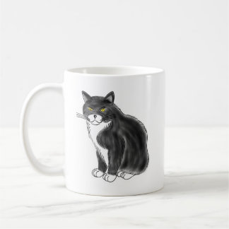 FooFooCat: Riesige flaumige Smokings-Katze Kaffeetasse