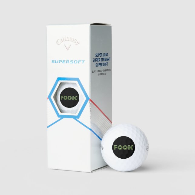 Fook black Callaway Supersoft golf Bälle 3 pk (Verpackung)