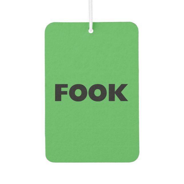 Fook Black Green Car Lufterfrischer (Vorderseite)