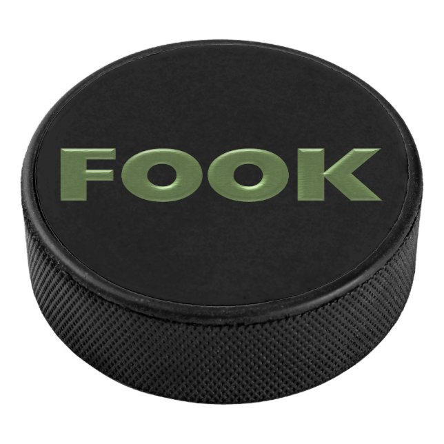 Fook Black Hockey Puck (3/4)