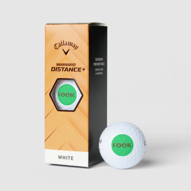 Fook green Callaway Warbird Golfbälle 3 pk (Verpackungen)