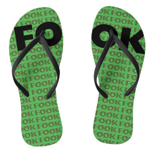 Fook Green Flip Flops