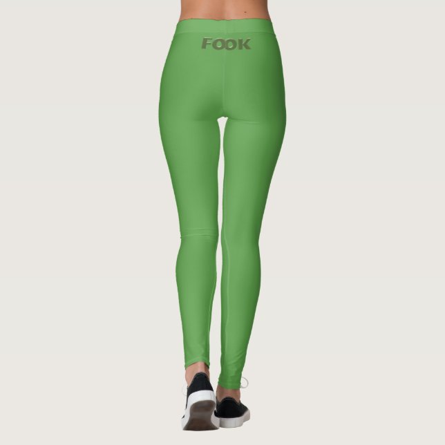 Fook green leggings (Rückseite)