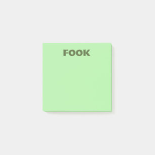 Fook green note Pads Post-it Klebezettel