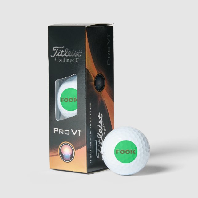 Fook green Titleist 2023 Pro V1 Golfbälle 3 Stk. (Verpackung)