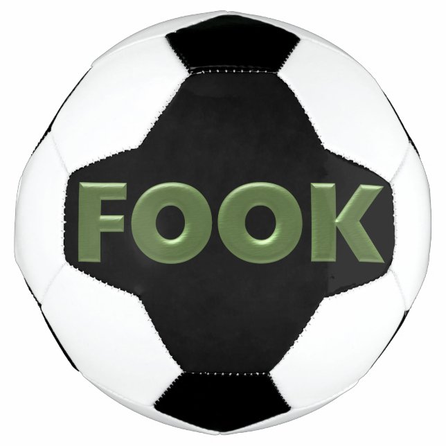 Fook-Grün- und Schwarzfußball Fußball (Vorderseite)