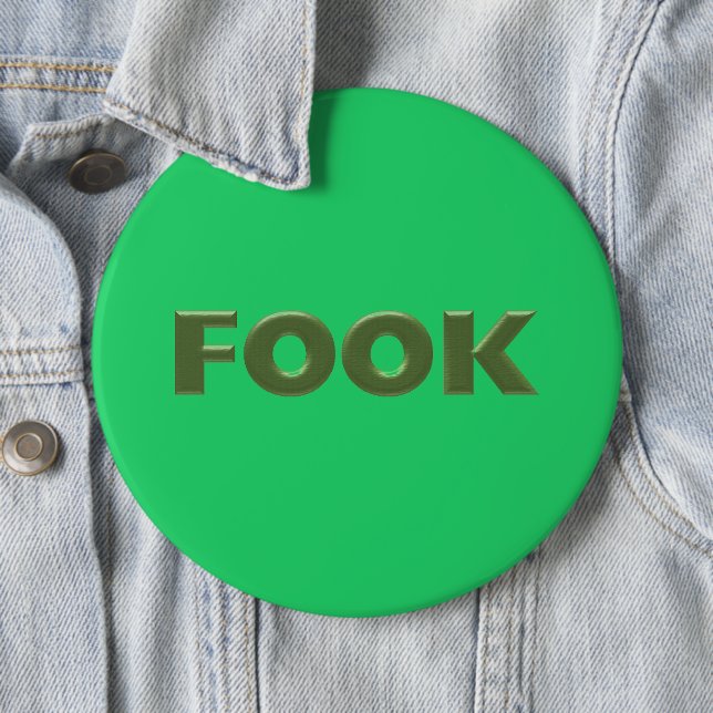 Fook grüner kolossaler Knopf Button (Beispiel)