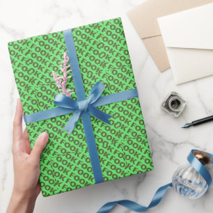 Fook grünes glänzendes Verpackungspapier Geschenkpapier