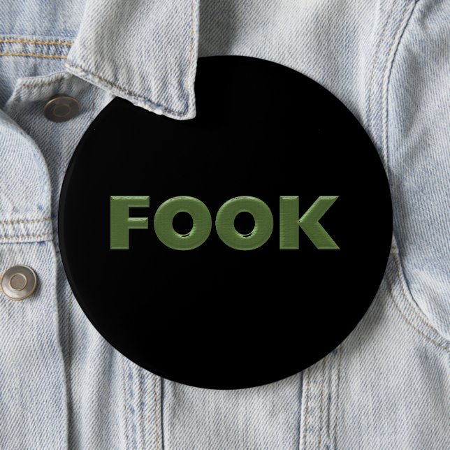 Fook schwarzer kolossaler Knopf Button (Beispiel)