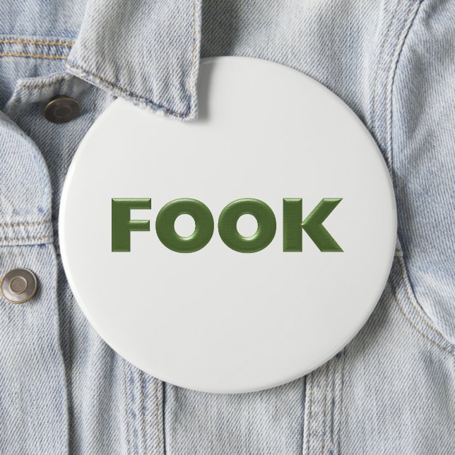 Fook weißer kolossaler Knopf Button (Beispiel)