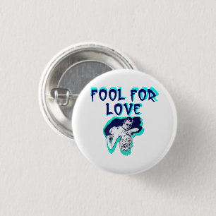Fool For Liebe Romance Pärchen Liebhaber der Retro Button
