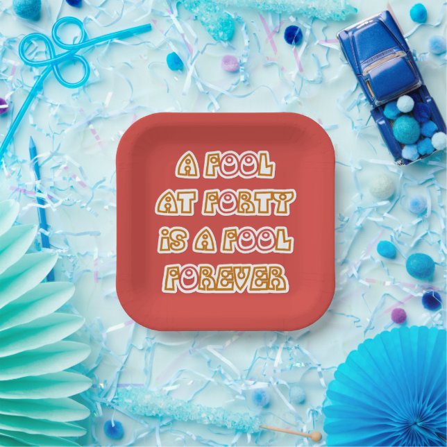 Fool Forever Pappteller (Party)