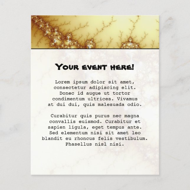 Fools Gold - Fraktal Art Flyer (Vorne)